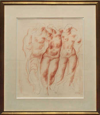 Артёмов Георгий Калистратович. Три обнаженные девушки